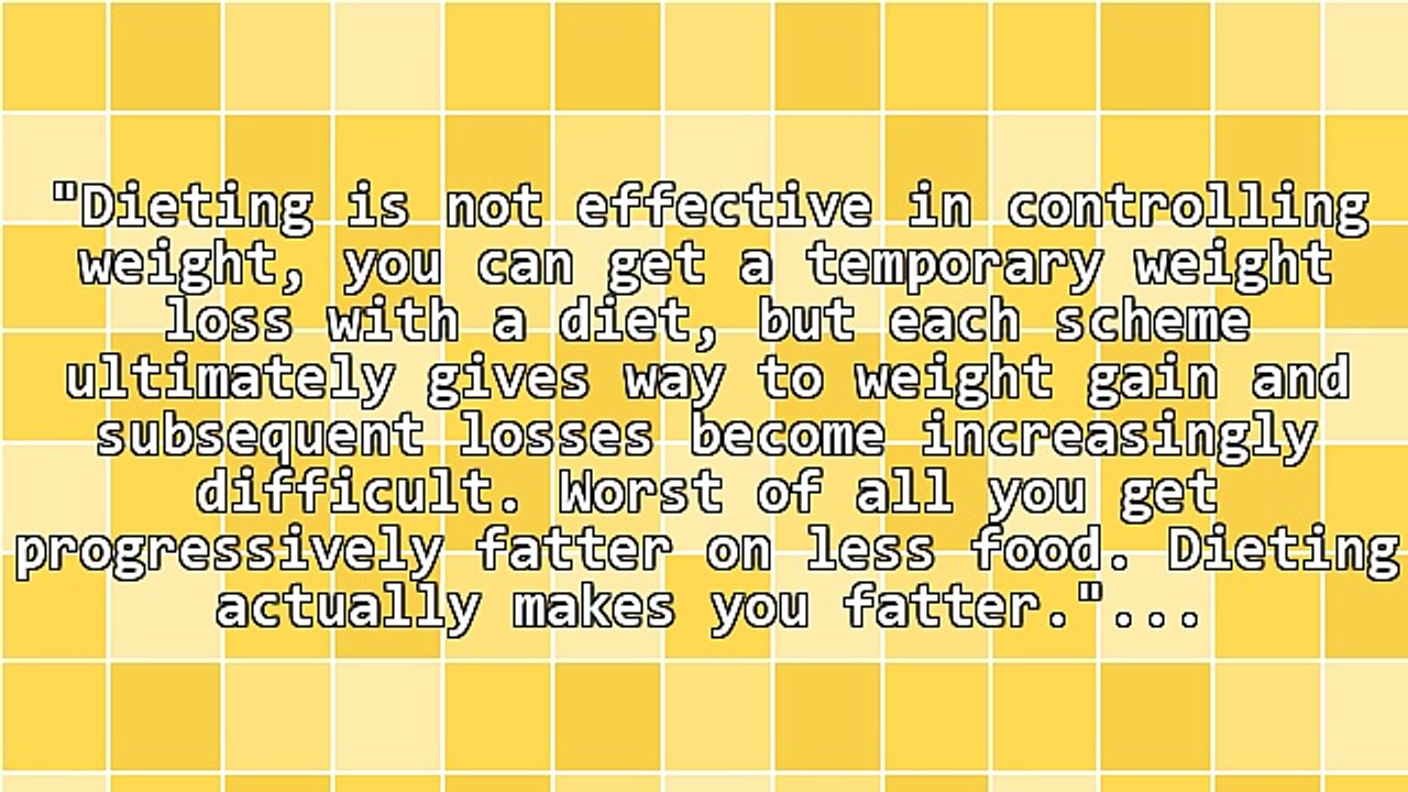 Diets Fail - The Secret Dieters Don't Know About Dieting