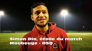 Simon Dia, étoile du match Maubeuge-OSQ
