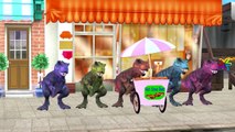 Dinosaurs Attack Finger Family Nursery Rhymes | Dinosaurs Names Learning Colors Childrens Songs