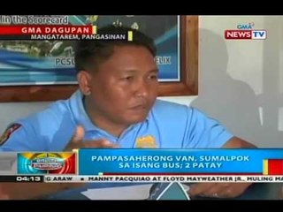 BP: Pampasaherong van, sumalpok sa isang bus