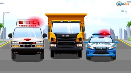 Скорая Помощь и Полицейская машина Мультфильмы про МАШИНКИ Развивающие видео для детей