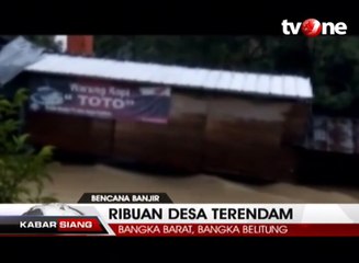 Bencana Banjir di Bangka Barat Rendam Ribuan Rumah