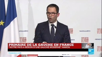 REPLAY - Discours de Benoît Hamon, vainqueur de la Primaire de la gauche et candidat à la Présidentielle