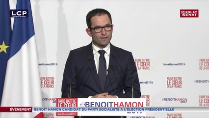 Benoît Hamon : "Ce soir, la gauche relève la tête, elle se tourne vers le futur"