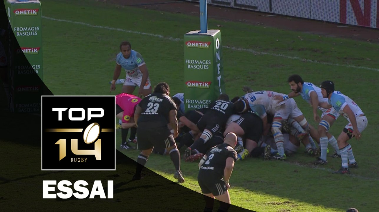 TOP 14 ‐ Essai Patrick TOETU (CAB) – Bayonne-Brive – J17 – Saison 2016/2017