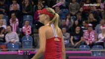 [Fed Cup 2015 R1] [POL] Agnieszka Radwańska v [RUS] Maria Sharapova part2