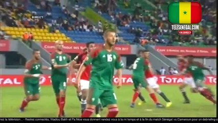 But de l'Egypte face au Maroc a moins de 4mn de la fin du Match