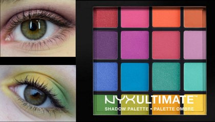3 Easy Eye Shadow Looks - NYX Brights Palette