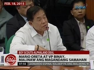 24Oras: Mario Oreta at VP Binay, malinaw ang magandang samahan