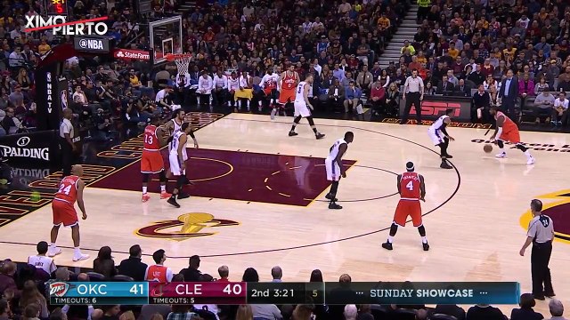 Kyrie Irving Dances on Russell Westbrook Thunder vs Cavaliers Jan 29, 2017 2016-17 NBA Season