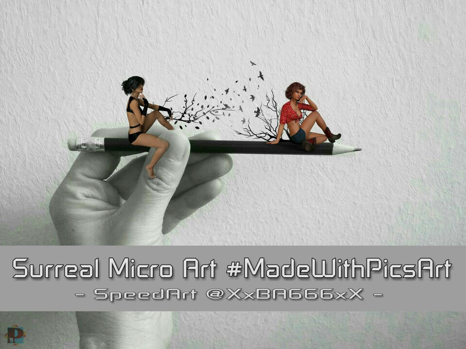 Creative editing ‘surreal micro art’ #madewithpicsart - speedart @xxba666xx