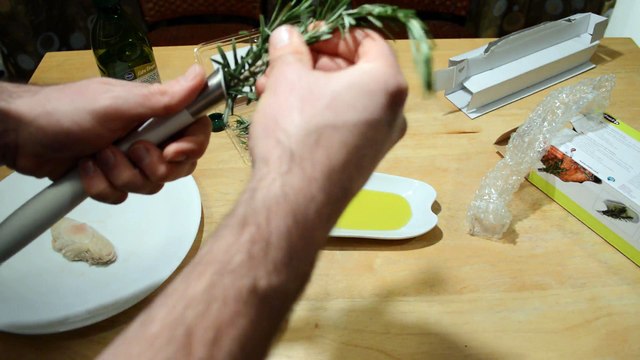 Chef'n Herb Wand Brush Herbal Basting Brush With Tray