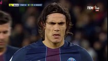 Edinson Cavani Penalty Goal HD - PSG 1-0 Mónaco 29.01.2017