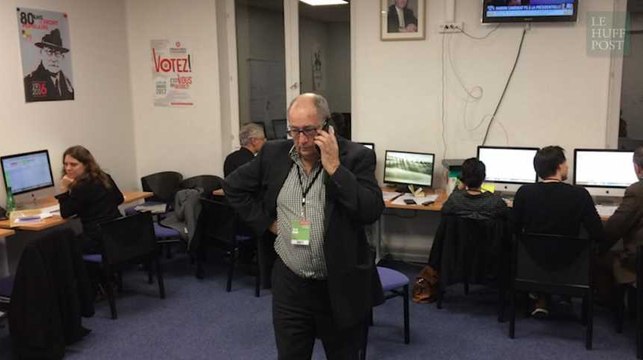 À l'intérieur de la war-room où sont collectés tous les résultats de la primaire à gauche