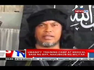 NTVL: Umano'y training camp at medical base ng BIFF, nakubkob ng militar