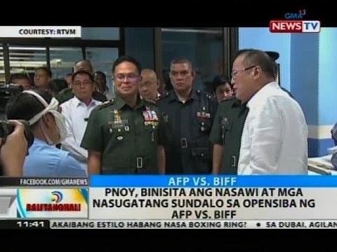 PNoy, binista ang nasawi at mga sugatang sundalo sa opensiba ng AFP vs. BIFF