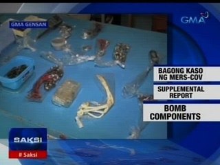 Mga sangkap sa paggawa ng bomba, nakumpiska sa inupahang bahay ni Tambako