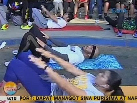 UB: Diary of a Fighter: Pacquiao, sinabayan ng ilang kaibigan sa kanyang morning exercise routine