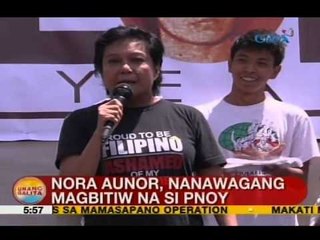 UB: Nora Aunor, nanawagang magbitiw na si PNoy