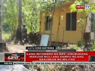 Ilang miyembro ng BIFF, sinubukang makuha muli ang kampo nilang nakubkob ng militar