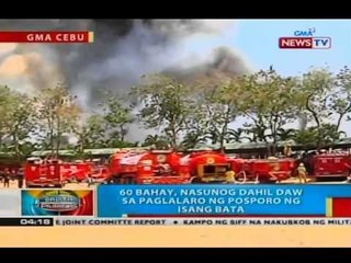 60 bahay, nasunog dahil sa paglalaro ng posporo ng isang bata