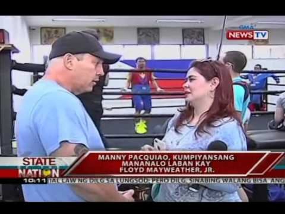 SONA: Pacquiao, kumpiyansang mananalo laban kay Floyd Mayweather Jr.