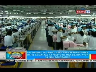 P15 dagdag sa sahod, hindi rin mararamdaman, ayon sa Ibon Foundation