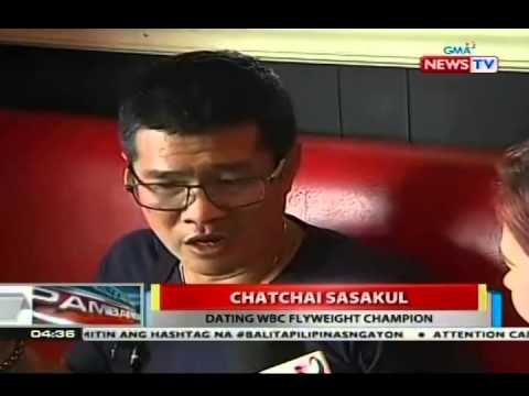 Thai boxer na inagawan ni Pacman ng titulo, bumisita sa training ng pambansang kamao