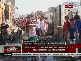 Mga residenteng nasunugan, pinatutuloy sa covered court ng barangay