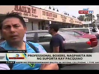 BT: Professional boxers, nagpakita rin ng suporta kay Pacquiao