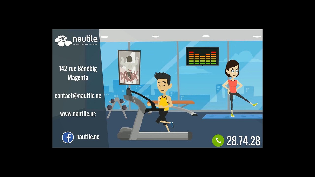 La publicité sur internet  (Nautile - Internet et distributeur CANAL+ Nouvelle-Calédonie)