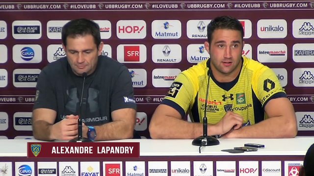 UBB CLERMONT : Les réactions d'après-match