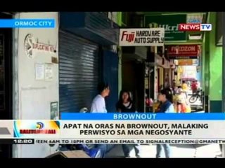 BT: Apat na oras na brownout, malaking perwisyo sa mga negosyante