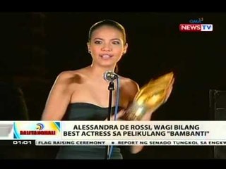 BT: Alessandra de Rossi, wagi bilang best actress sa palikulang "Bambanti"