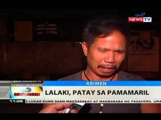 BT: Lalaki, patay sa pamamaril