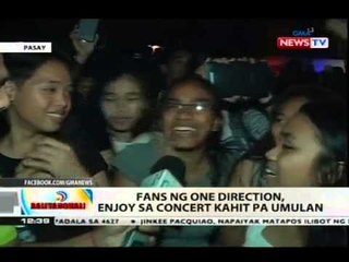 BT: Fans ng One Direction, enjoy sa concert kahit pa umulan