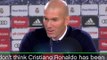 Zidane denies Ronaldo jeers