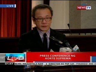 NTVL: Press conference ng Korte Suprema
