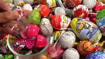 40 Surprise Eggs on A lot of Candy Hello Kitty Minions Spider-Man Batman Disney Planes & More