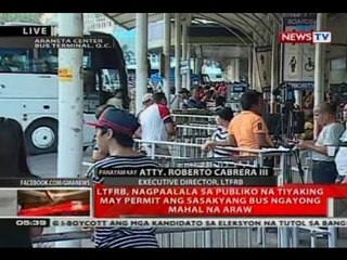 QRT: Mahigit 1,000 bus unit, ini-apply ng special permit para sa Semana Santa