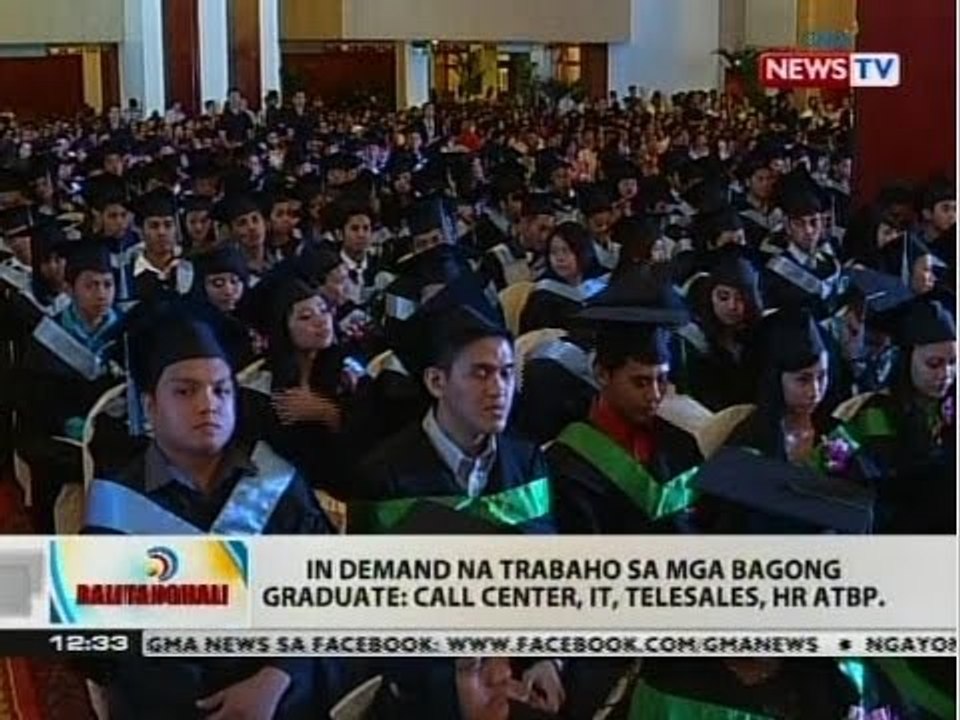 BT: In demand na trabaho sa mga bagong graduate: Call center, IT, telesales, HR atbp.