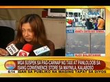 UB: Mga suspek sa pag-carnap ng taxi at panloloob sa isang convenience store sa Maynila, kalaboso