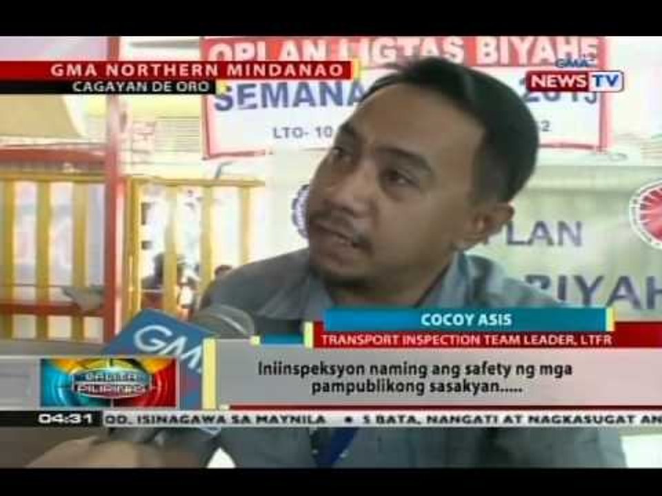 BP: Seguridad sa mga bus terminal sa Cagayan de Oro City, mas mahigpit na