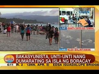 UB: Bakasyunista, unti-unti nang dumarating sa Isla ng Boracay