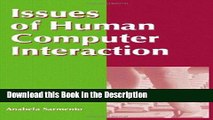 Read [PDF] Issues of Human Computer Interaction New Ebook