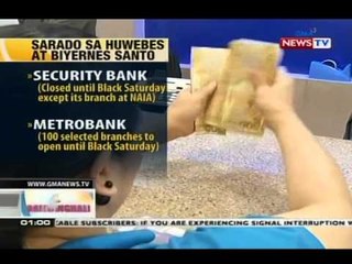 BT: Bank schedule ngayong Holy Week, alamin