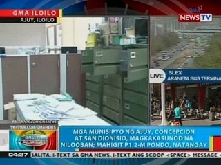 BP: Mga munisipyo ng Ajuy, Concepcion at San Dionisio sa Iloilo, magkakasunod na nilooban