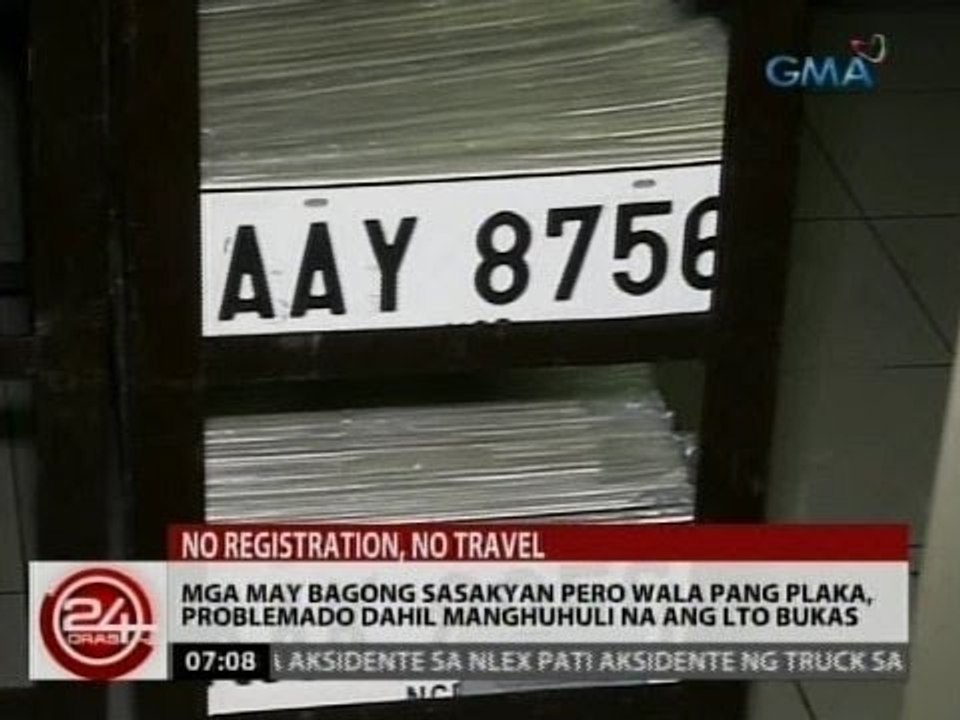 Mga may bagong sasakyan pero wala pang plaka, problemado dahil manghuhuli na ang LTO bukas