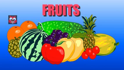 Fruits - Pre School - Learn English Words (Spelling) Video For Kids and Children