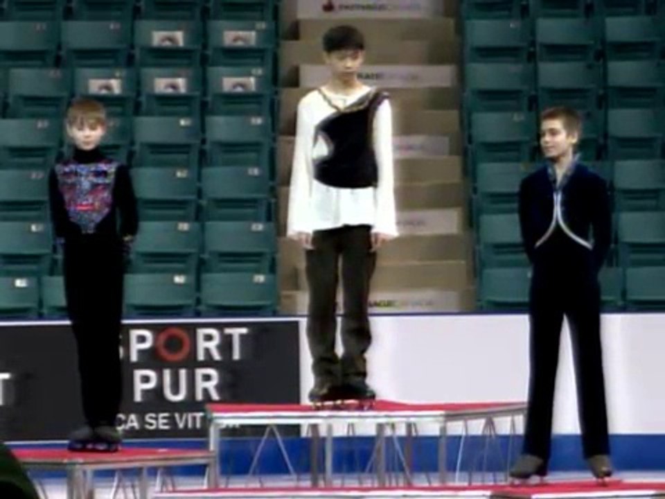 2012 CFSC Novice Men Medal Ceremony (Partial) - Anthony Kan, Roman Sadovsky, Nicolas Nadeau